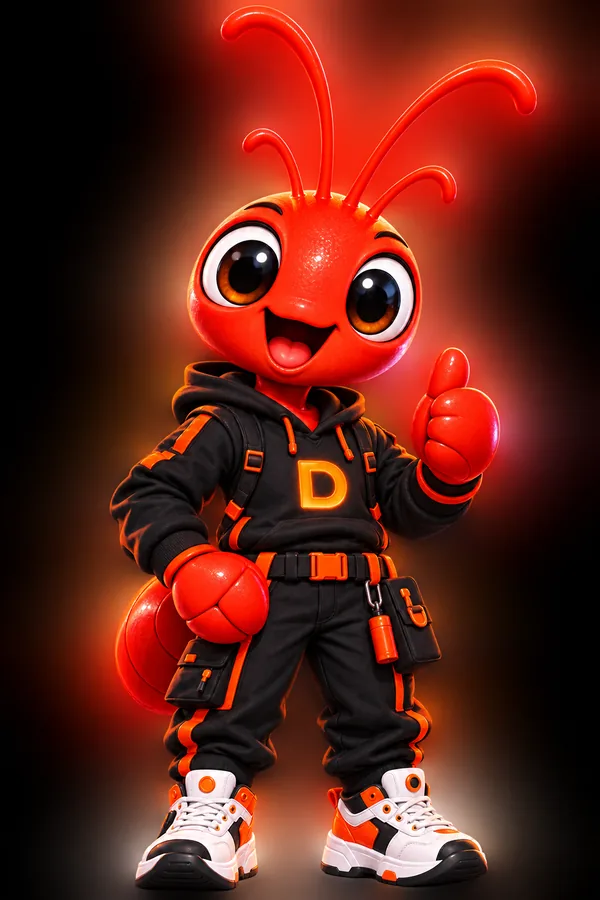 Impulso, la mascota roja con antenas, motor OpenClaw